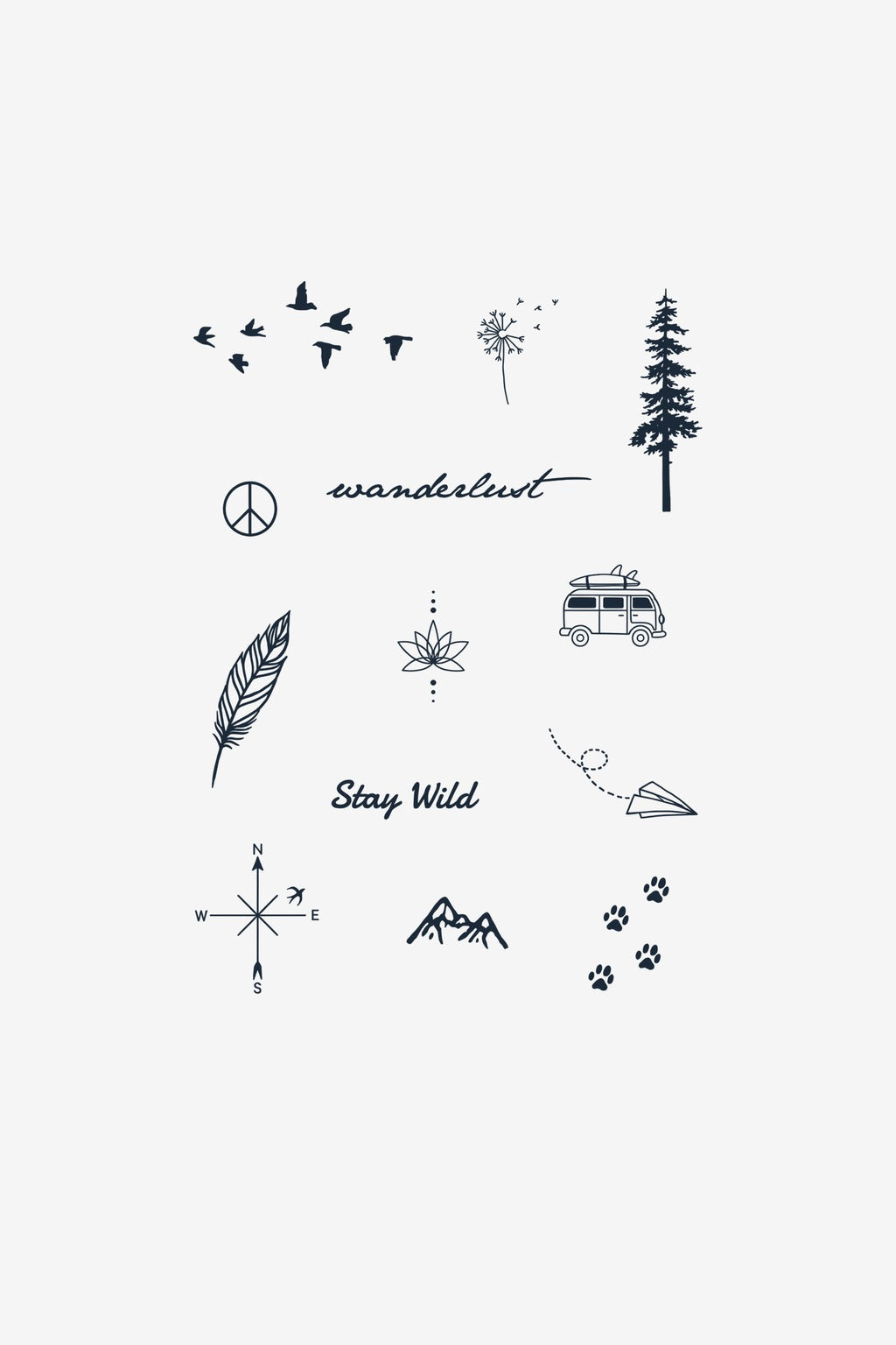 Colecție Nomadă - tatuaj temporar Inklabs