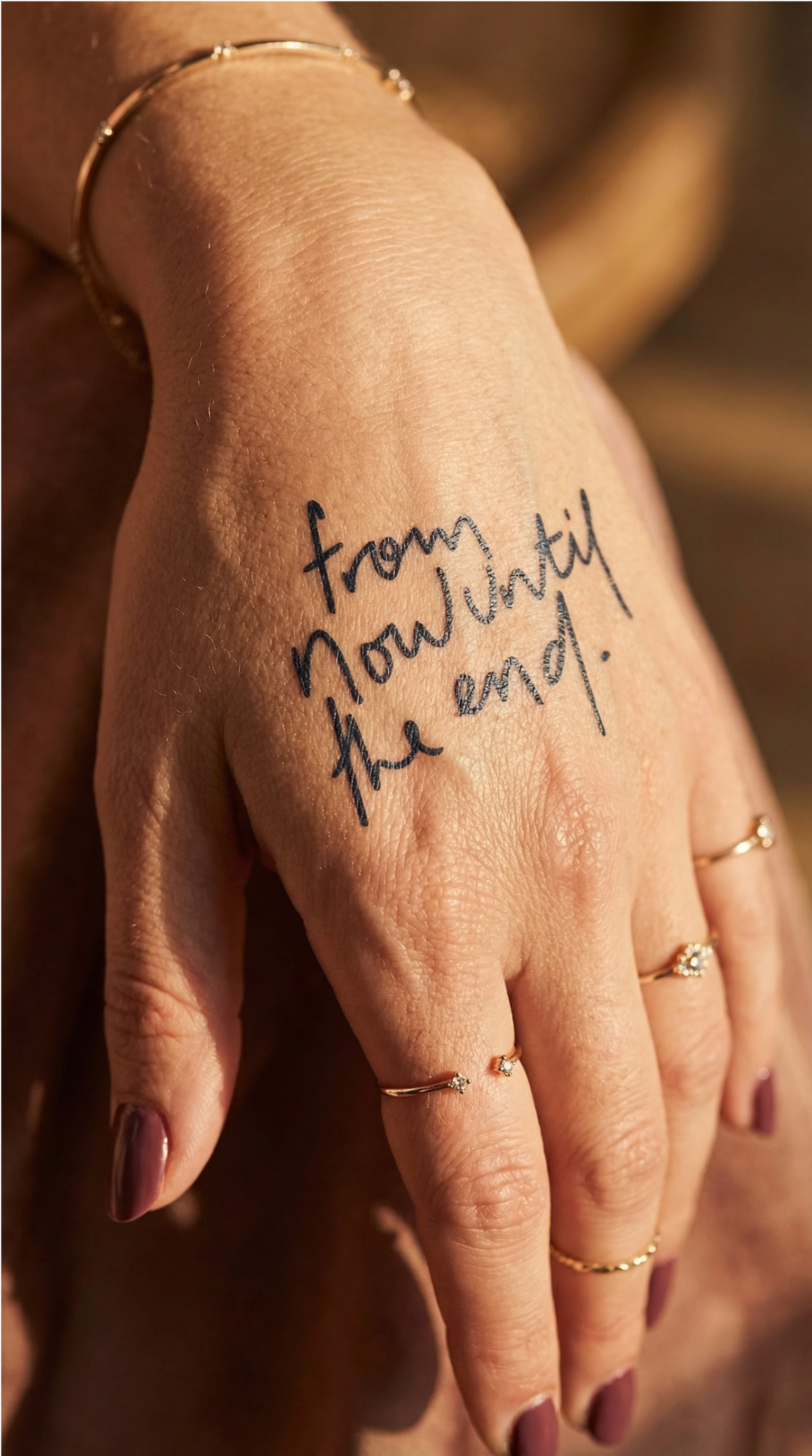 De maintenant à la fin